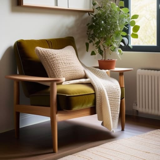 The Floating Library Nook with vertical shelves.