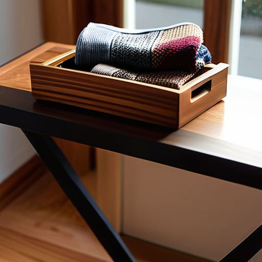 Home entry organization drop zone for keys.